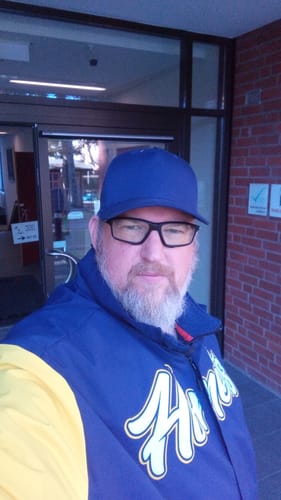 Customer photo review of Custom Navy Gold-White Raglan Sleeves Waterproof Jacket