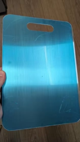 Customer photo review of Steel Chopping Board Set