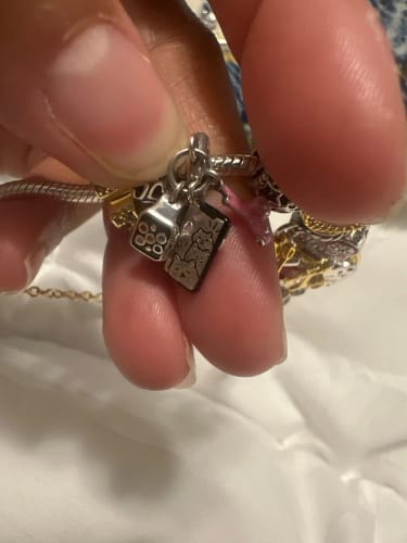 Customer photo review of 925 Sterling Silver Mobile And Watch Charm