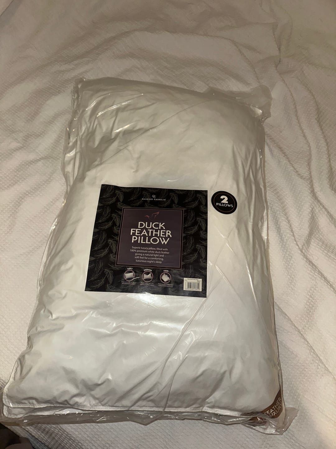 Customer photo review of Duck Feather Pillow
