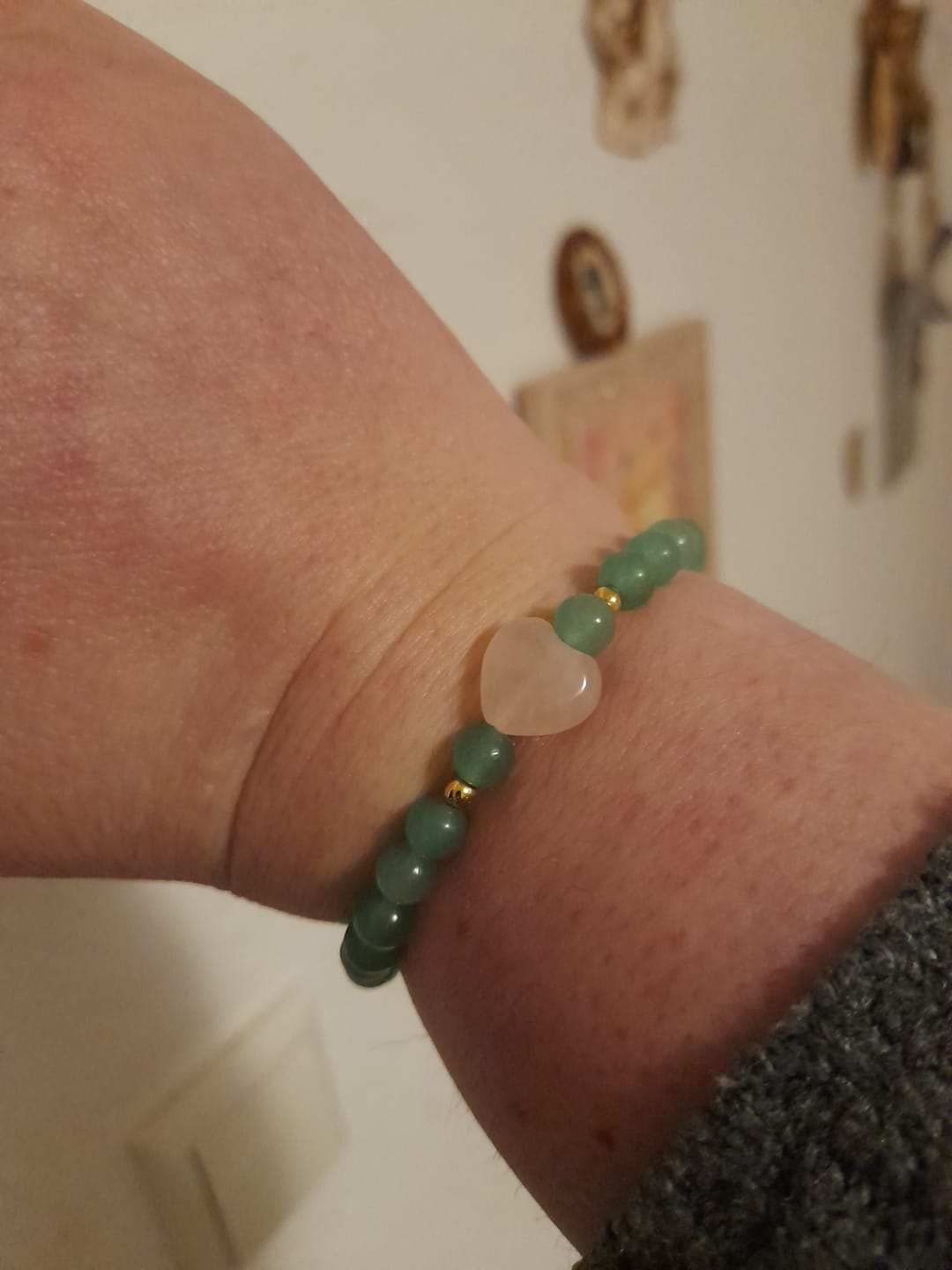 Customer photo review of Halbedelstein Armbänder ✨ öffne dein Herz ♥️