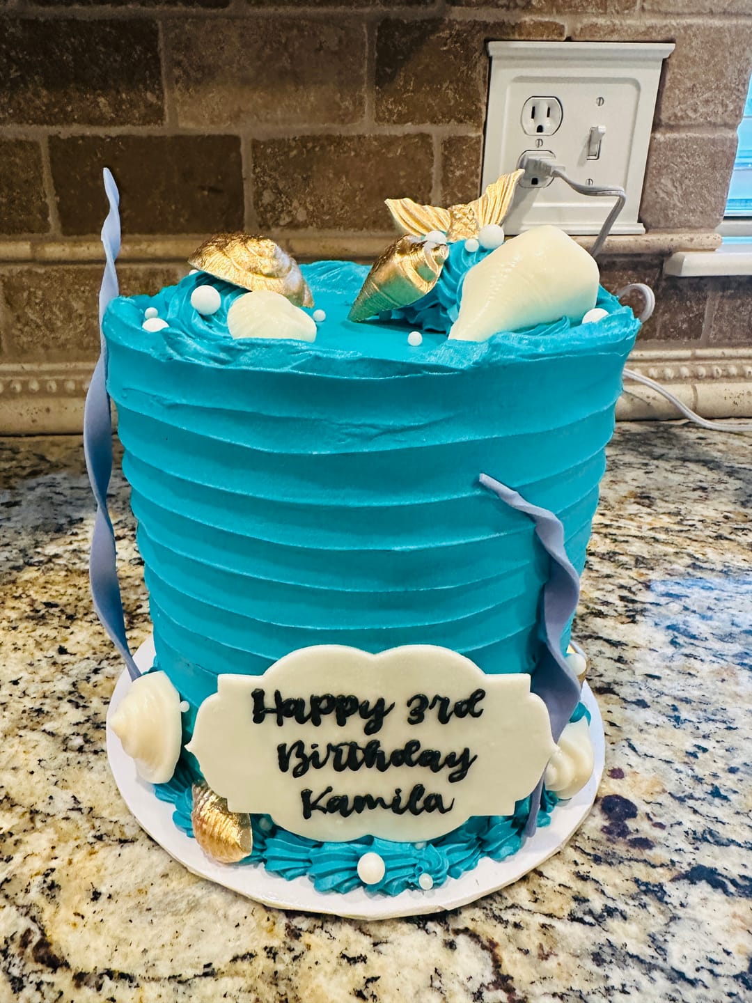 Customer photo review of Mermaid Cake