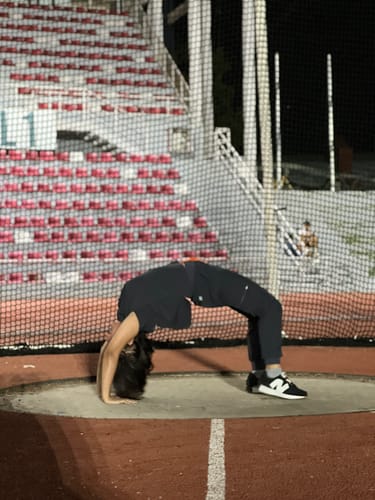 Customer photo review of Jogger MoveTech® Scrub Pants - Women / Graphite