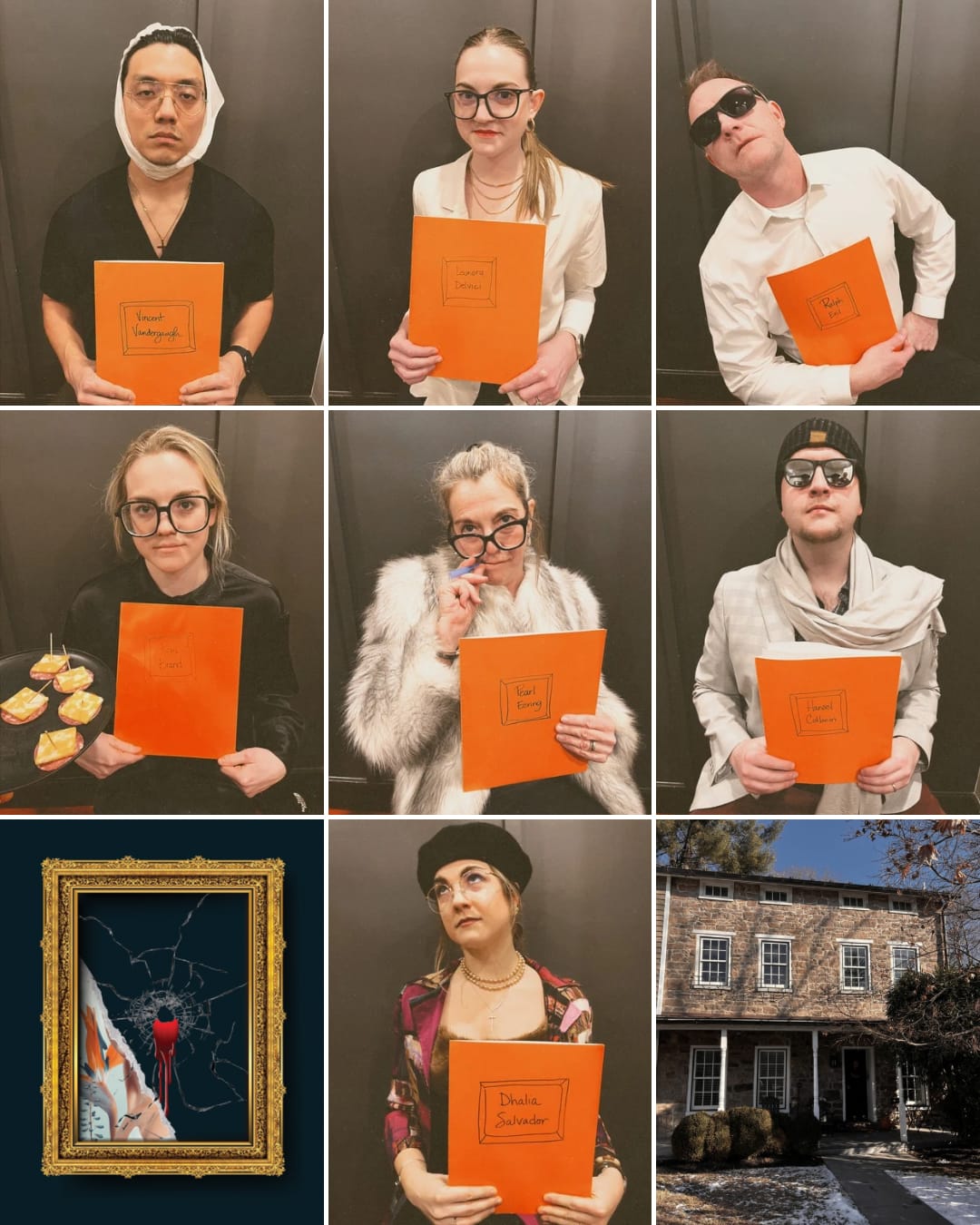 Customer photo review of The Art of Murder - An art Heist Murder Mystery Game Kit