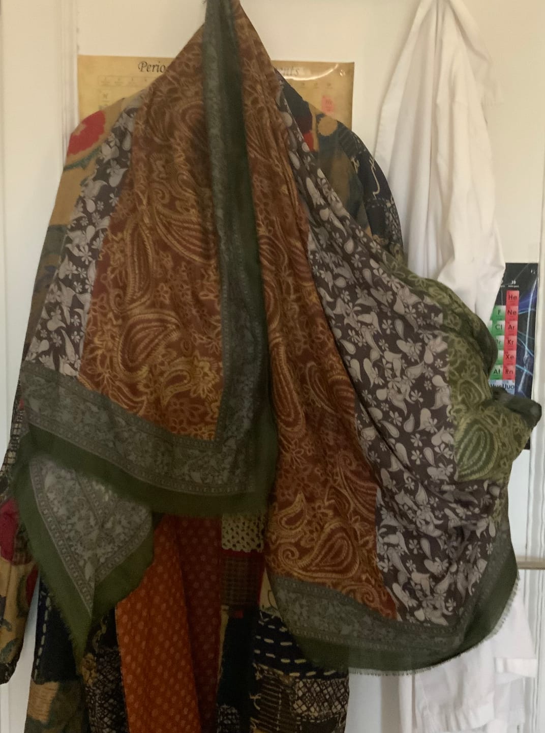 Customer photo review of Vintage Cotton Ethnic Style Large Scarf Shawl