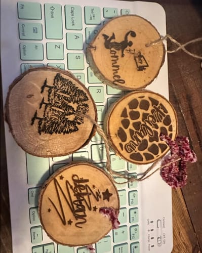 Customer photo review of Cloudray EC-30 LiteMarker Pro 30W CO2 Laser Marking Engraver with 8.3"X 8.3" Scan Area