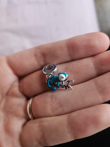 undefined review of 925 Sterling Silver Color Changing Chameleon Charm image 1 out of 1