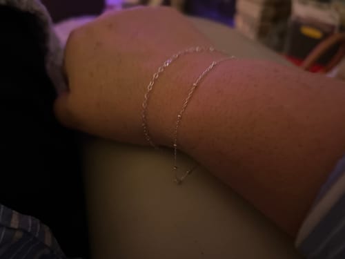 Customer photo review of Permanent jewelry