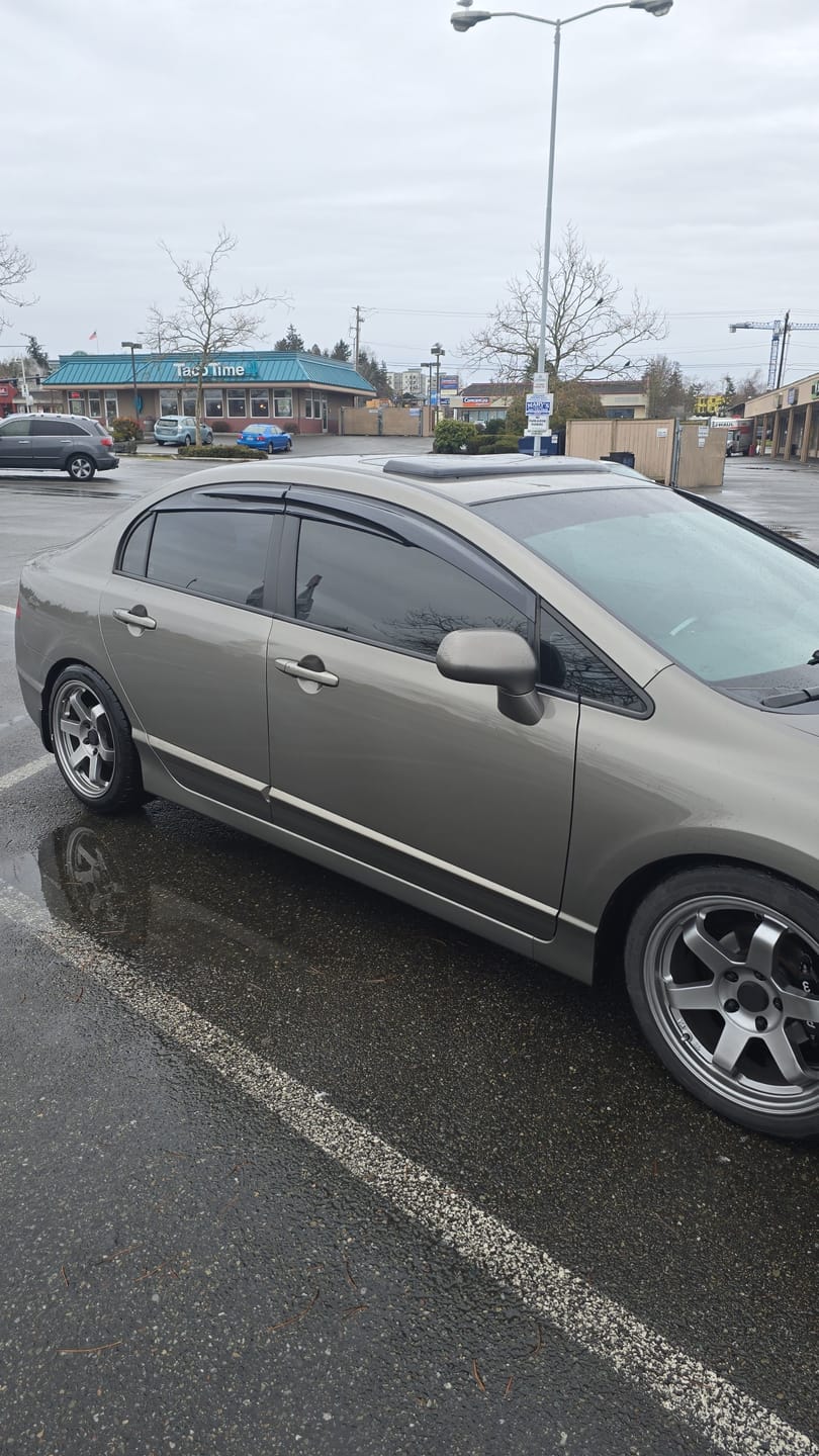Customer photo review of 2006-11 Honda Civic Sedan Window Visors Wind Deflectors Rain Guards
