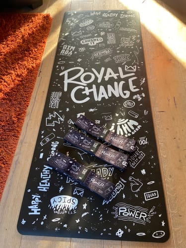Customer photo review of LIMITED EDITION BLACK Royal Change Graffiti Glute Resistance Bands