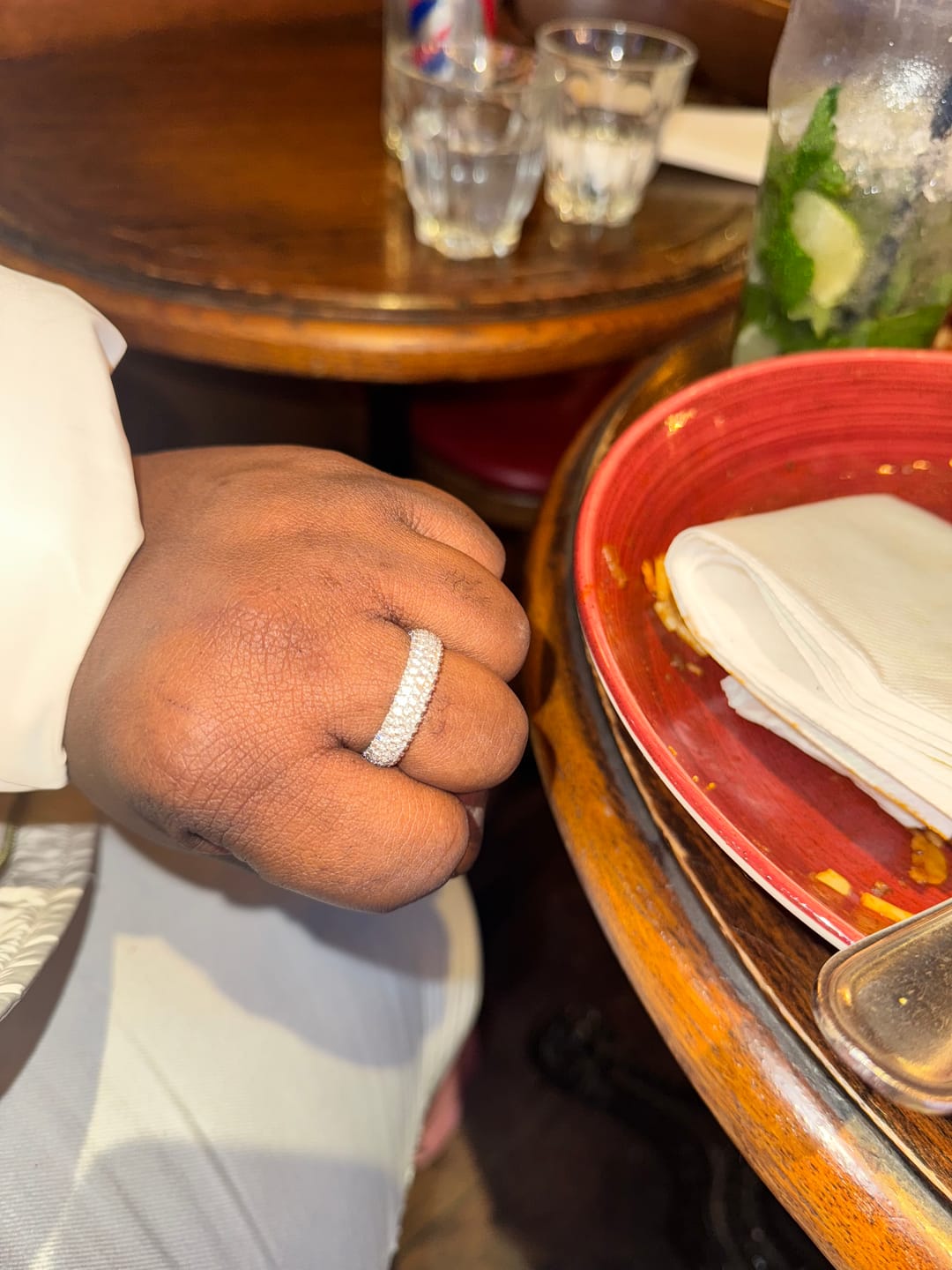 Customer photo review of ARCTIC RING 925. - WHITE GOLD