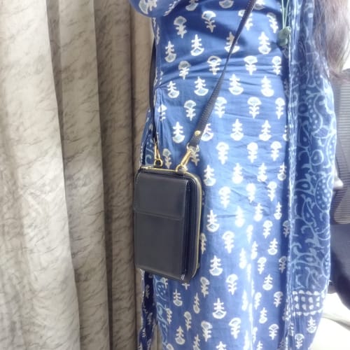 Customer photo review of Go Glide Vegan Leather Crossbody Sling Bag - Red