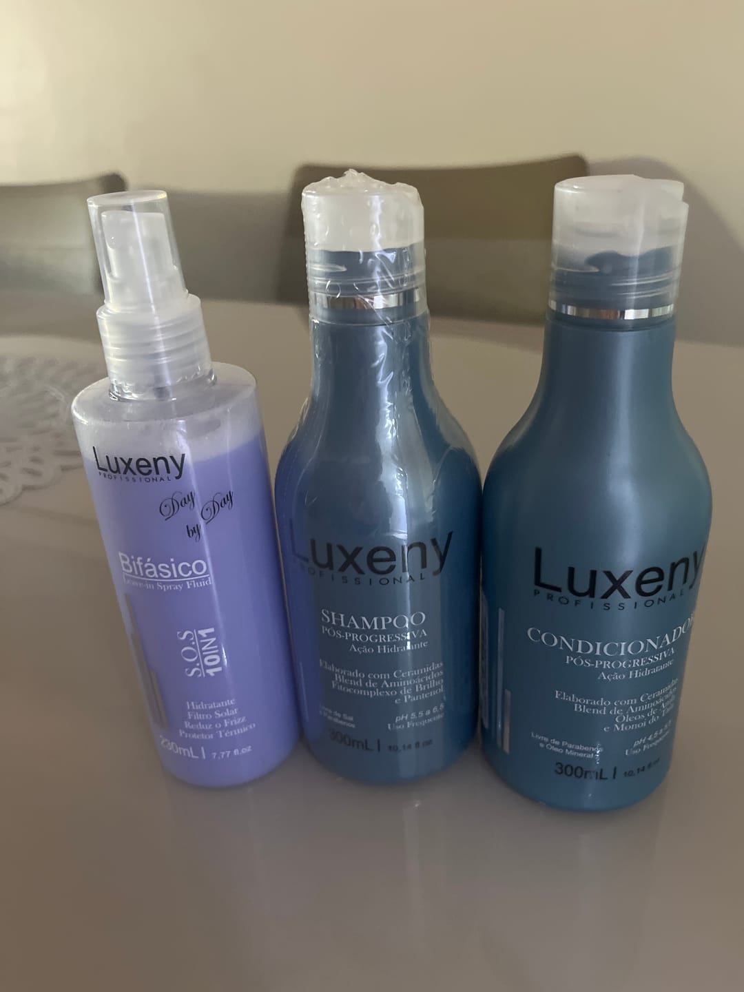 Customer photo review of Acondicionador Post-Alisado 300 ml