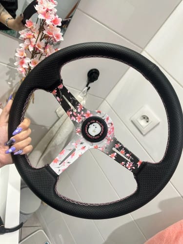 Customer photo review of Sakura Cherry Blossom Steering Wheel