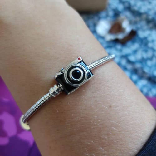 Customer photo review of 925 Sterling Silver Camera Charm