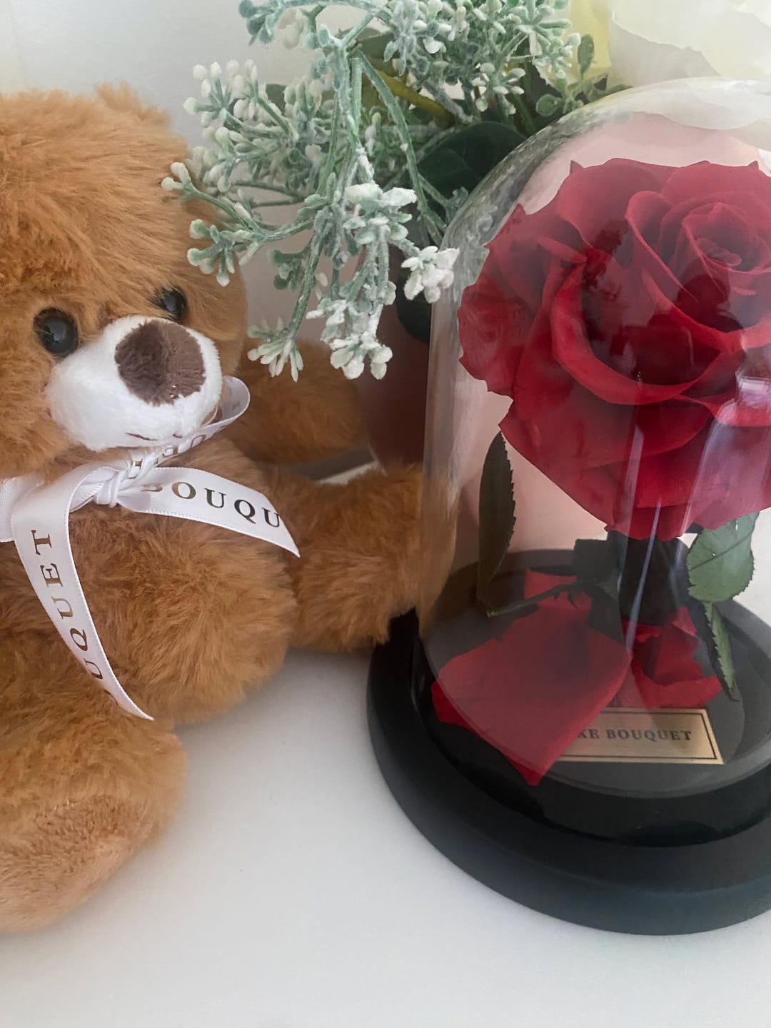 Customer photo review of Mini Everlasting Rose - Red