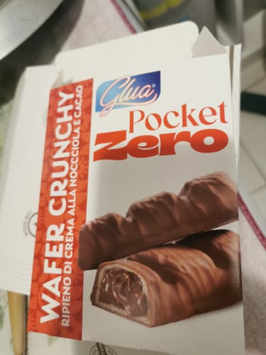 Customer photo review of Wafer croccante con crema nocciola Pocket ZERO