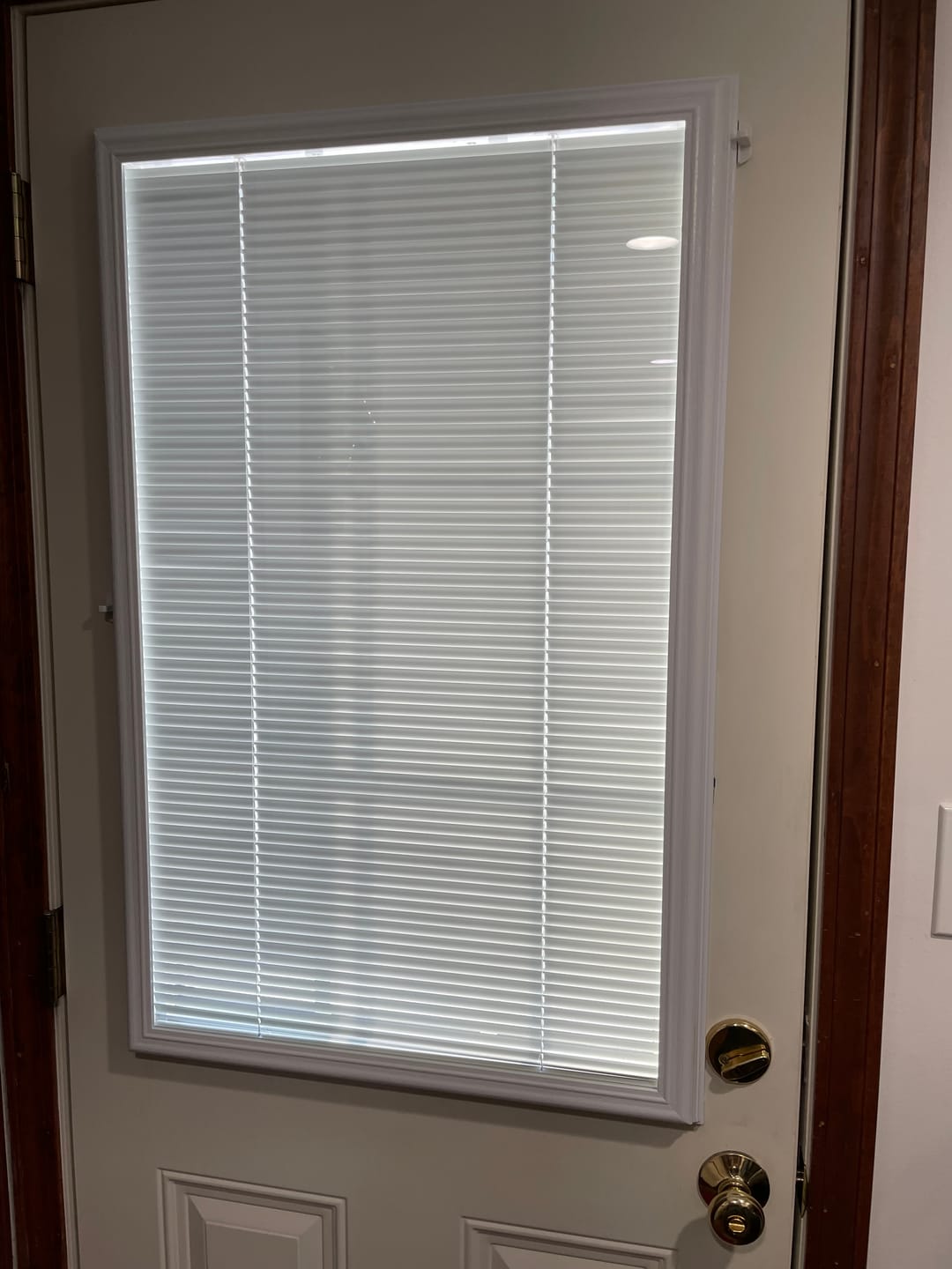 Customer photo review of Add On Blinds Kit (installs on top of existing door glass)