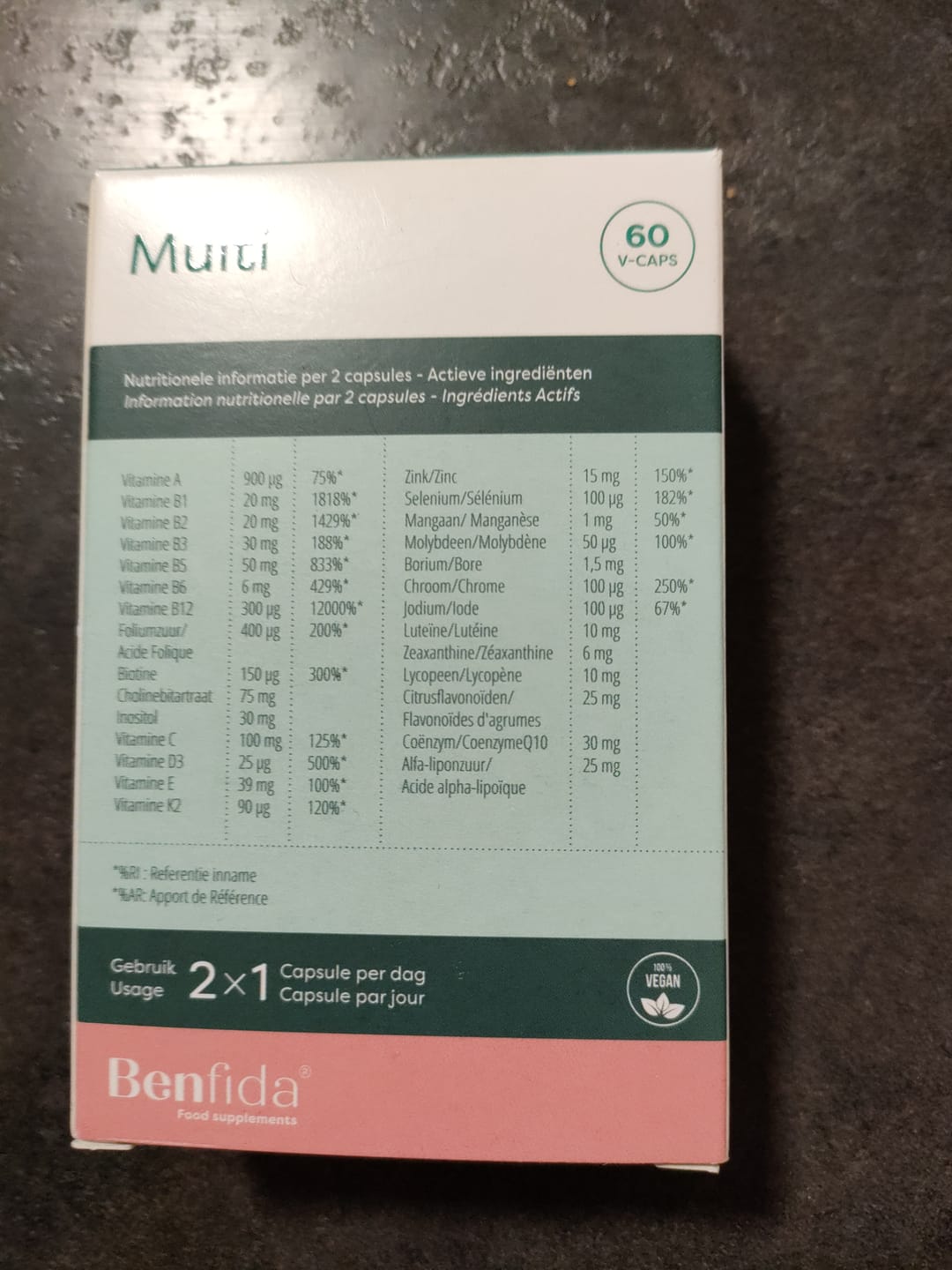 Customer photo review of Multi 60 capsules