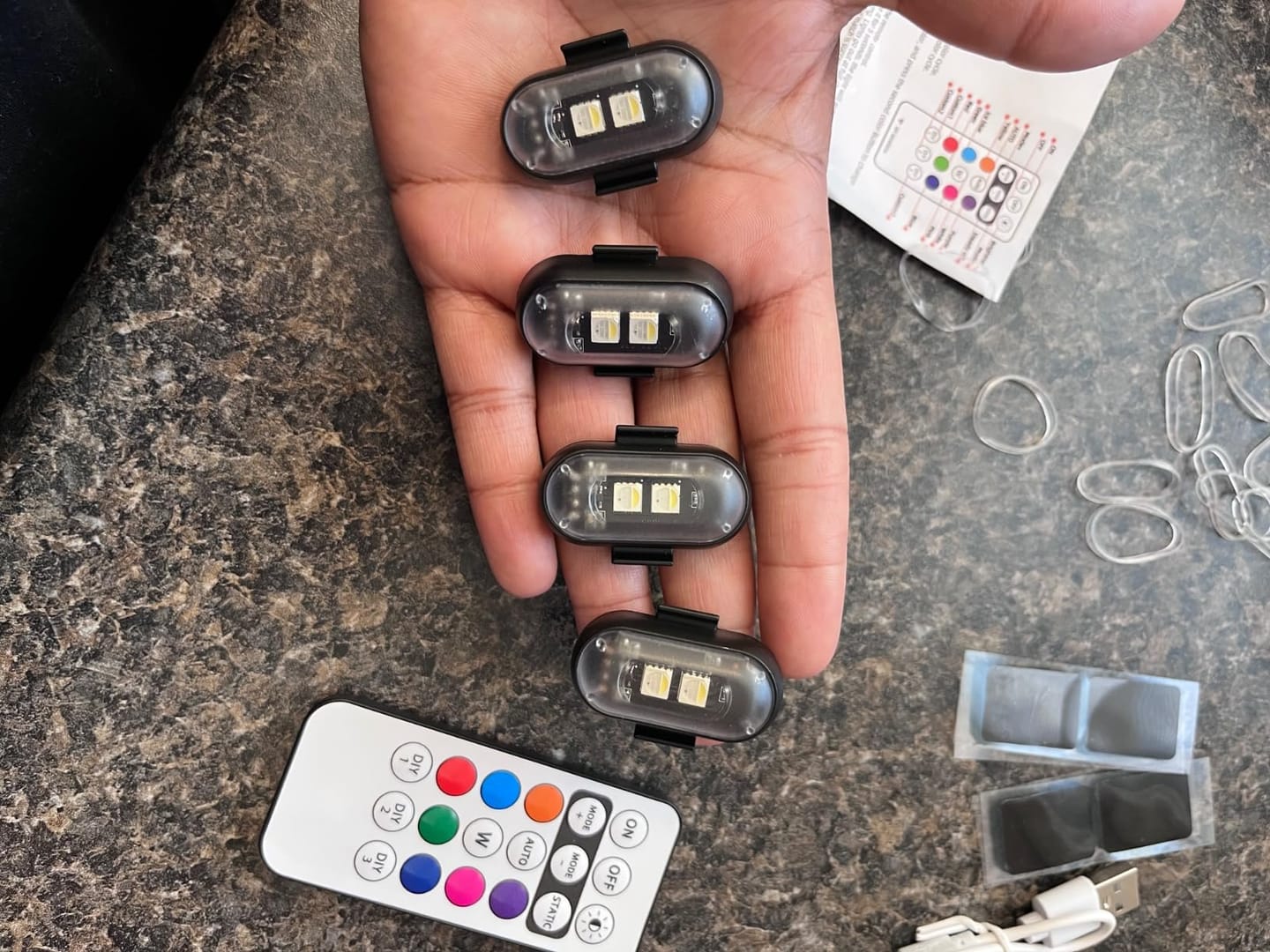 Customer photo review of Mini Wireless LEDs