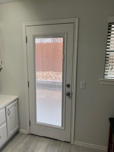 Customer photo review of Blink Enclosed Blinds - 24" x 66" Frame Kit
