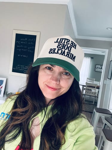 Customer photo review of Hat: He Still Does Miracles