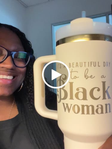 Customer video review of Limited Edition "Creme de la Creme" 40oz Insulated Tumbler