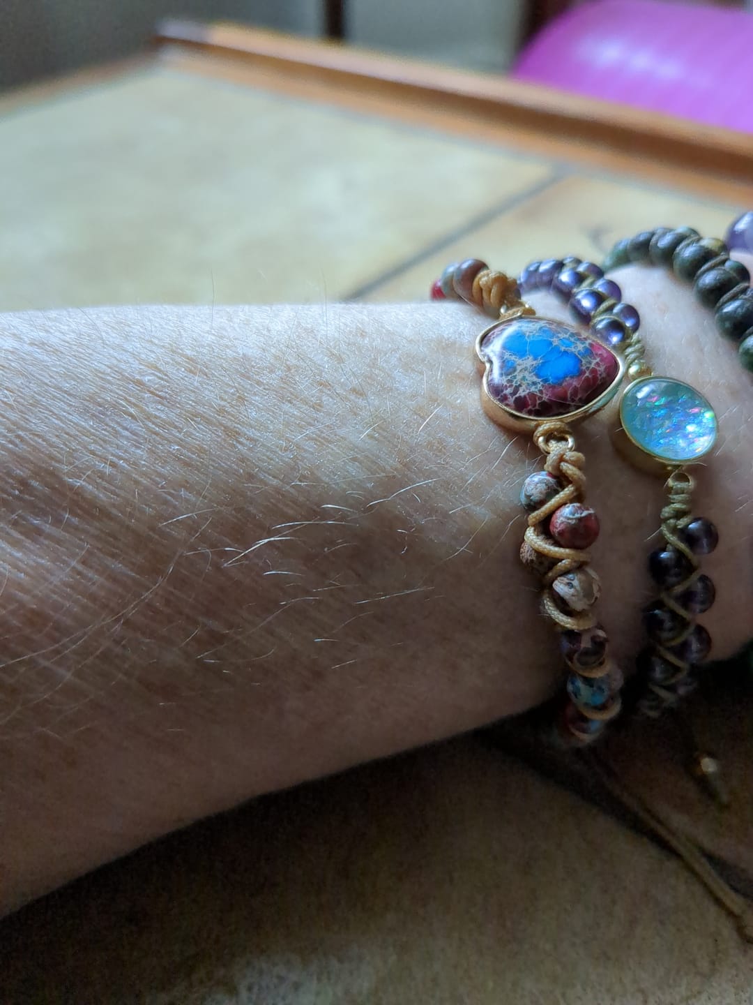 Customer photo review of From the Heart Amazonite Bracelet