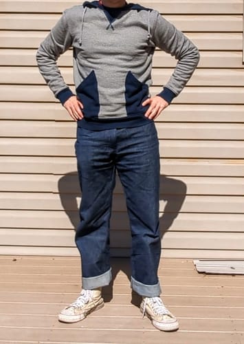 Customer photo review of HH Patch Pocket Hooded Sweatshirt