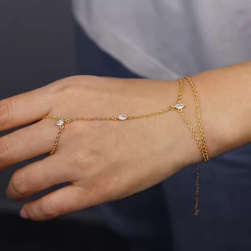 Customer photo review of Marquise Hand Chain