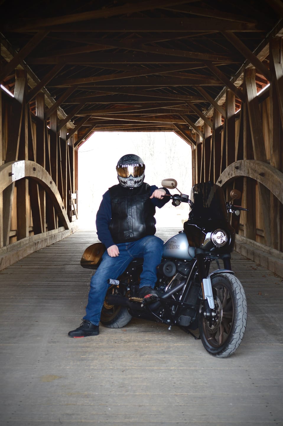 Customer photo review of INVERTED LOGO HELMET VISOR