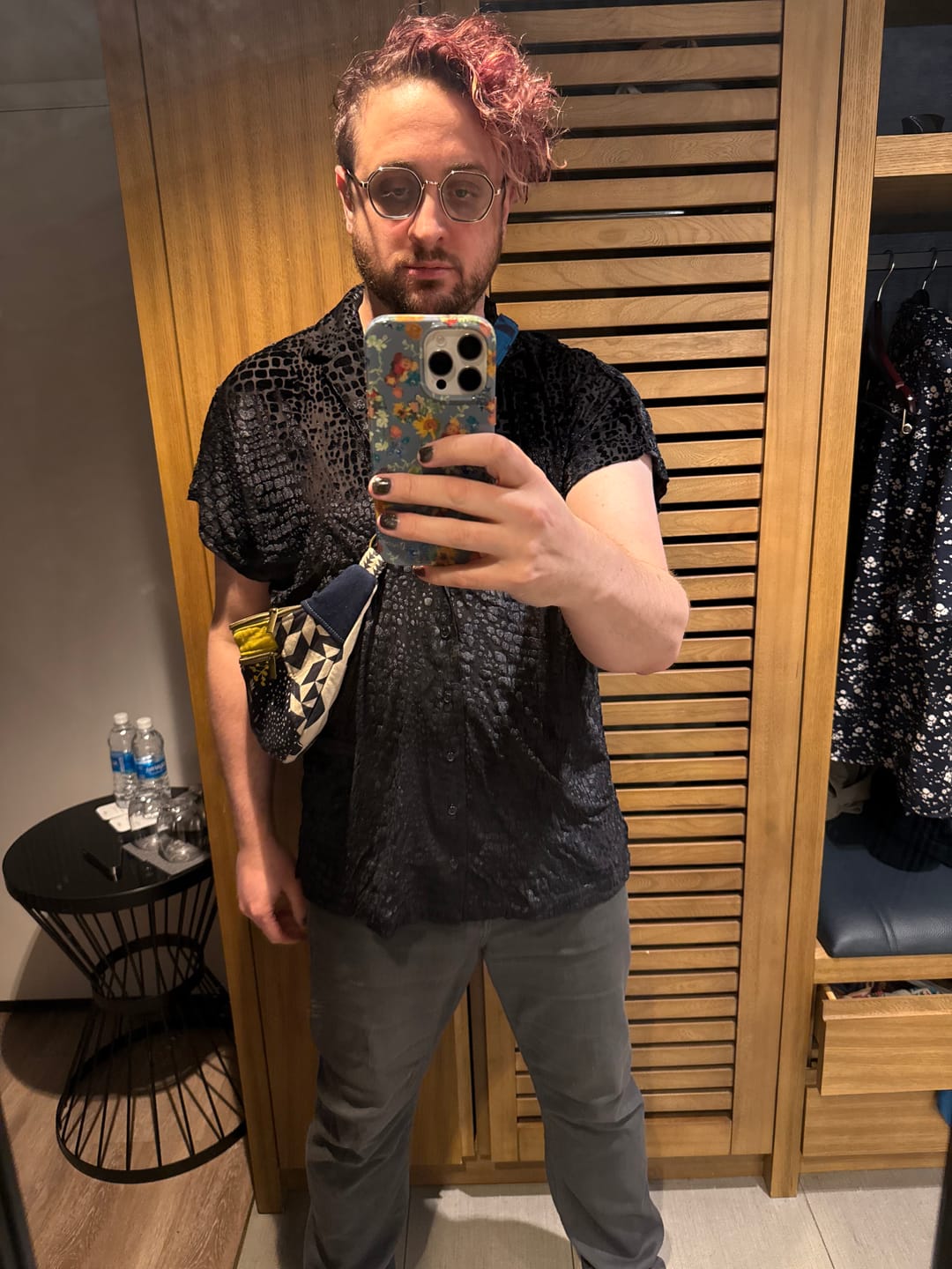 Customer photo review of Velvet Mesh KAMP Shirt // CROCODILE BURNOUT
