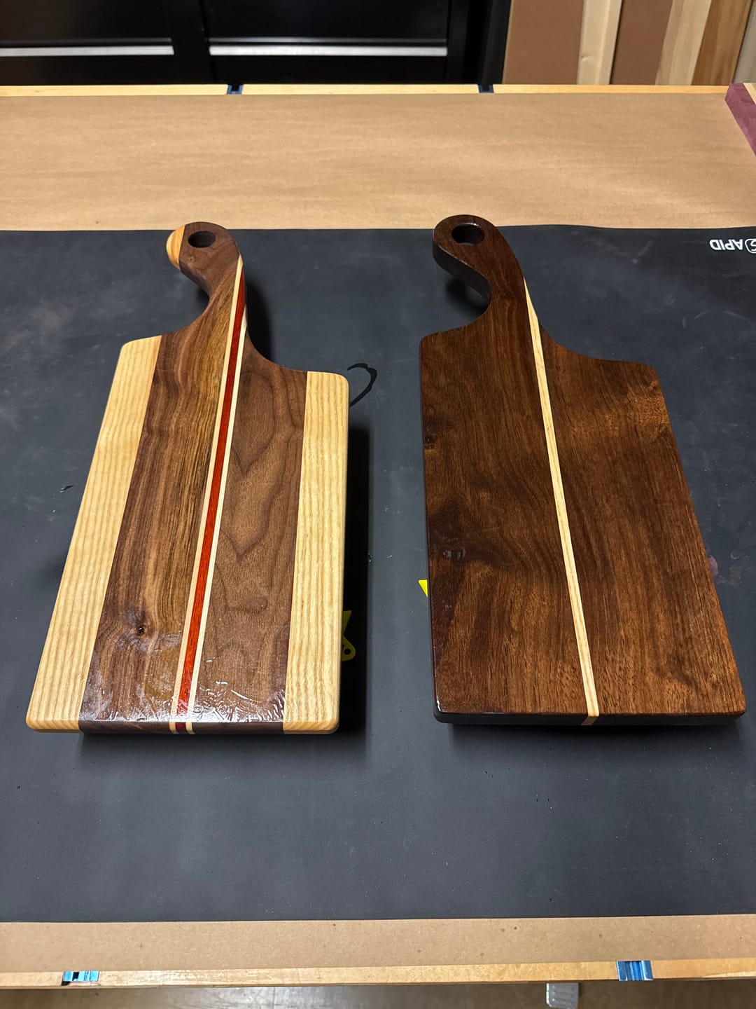Customer photo review of 17.5x7" Small Free Flow Charcuterie Board Acrylic Router Template