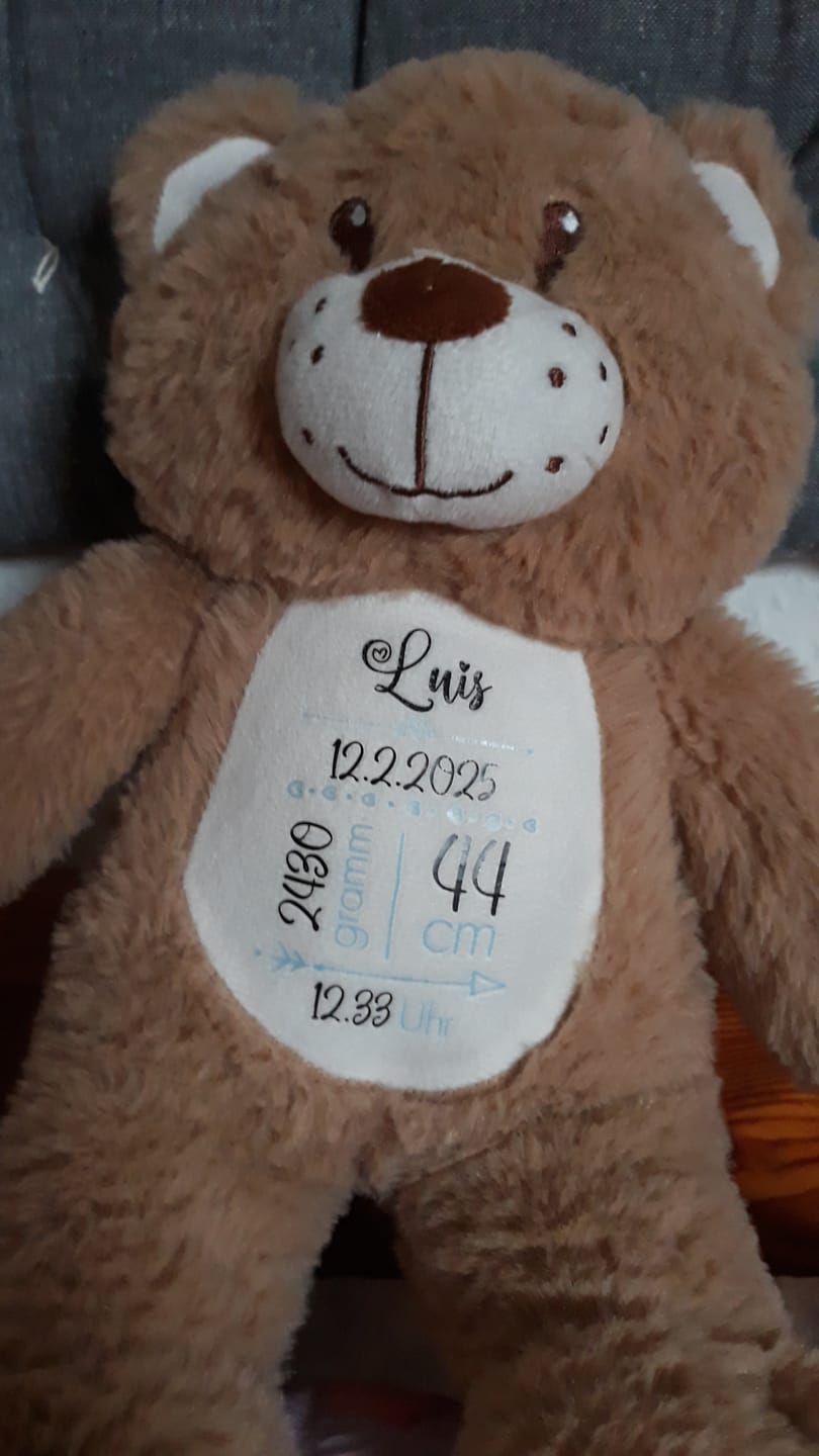 Customer photo review of Zur Geburt - Kinder-Kuschelbär