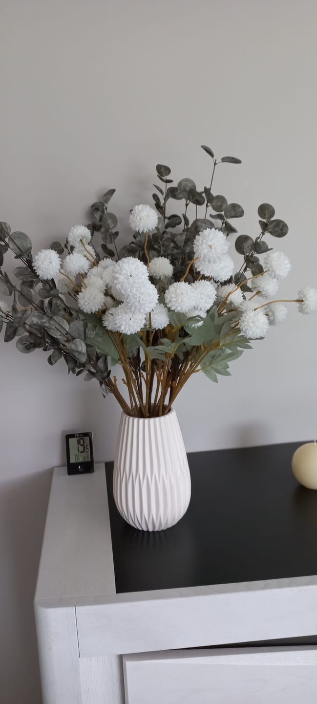 Customer photo review of Samengesteld boeket - Groen & Wit