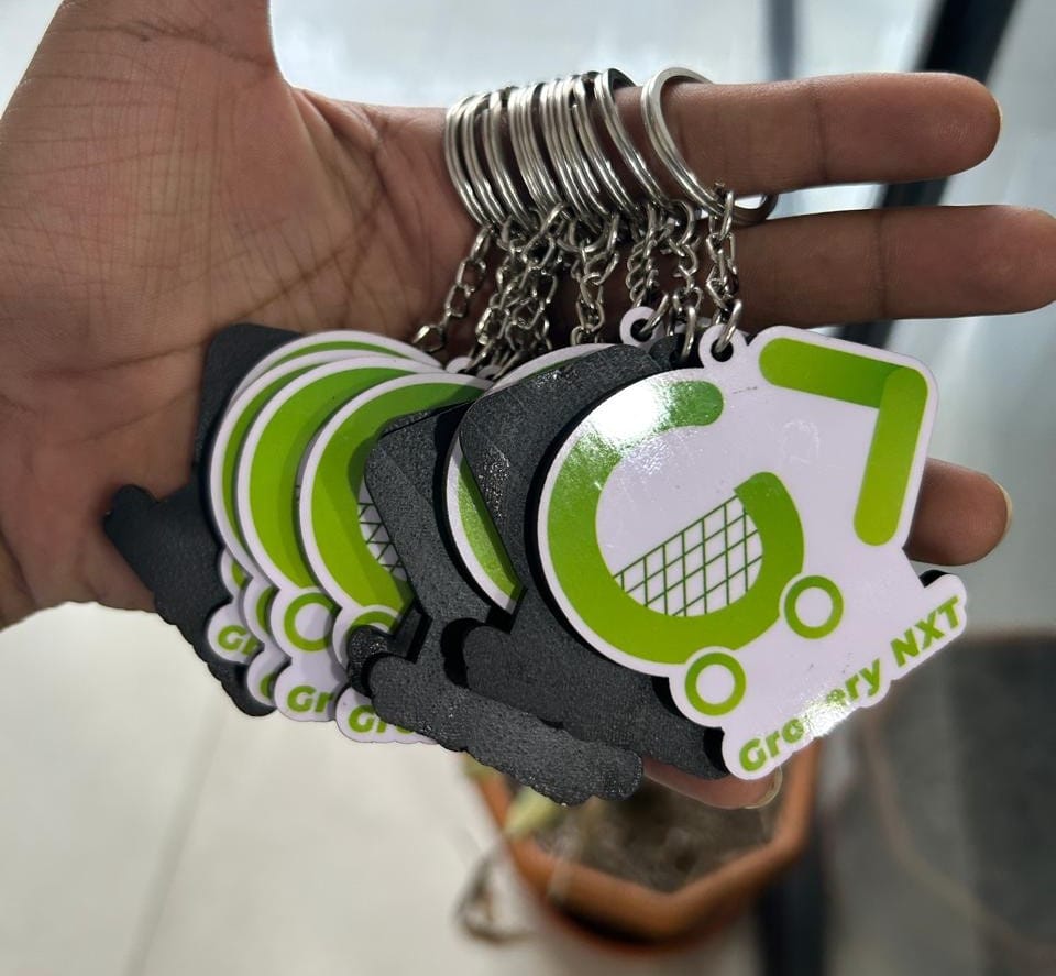 Customer photo review of Premium Customized Keychains | Best for Brand Promotion | PrintMine.in