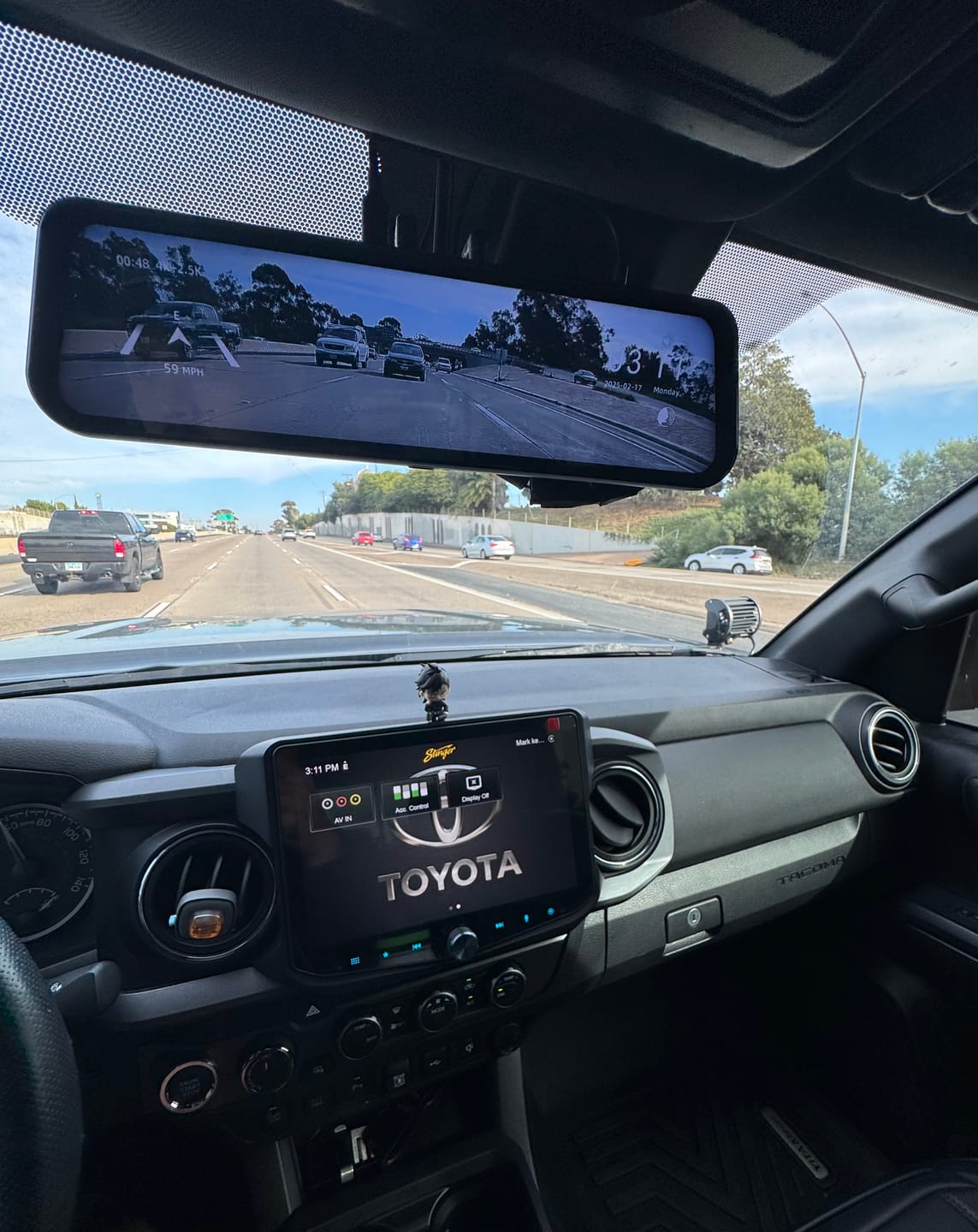 Customer photo review of WOLFBOX G900Pro 12MP WiFi Touch Screen Rear View Mirror Dash Cam Smart Mirror with Exclusive 30-Month Warranty
