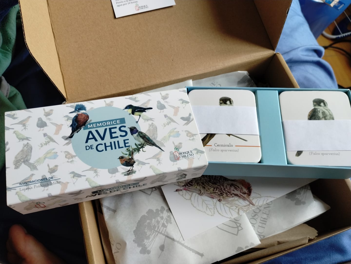 Customer photo review of Memorice Aves de Chile