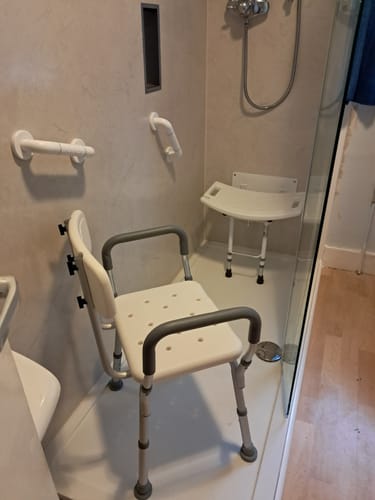 Customer photo review of Anti Slip 1700 x 760 Rectangle Stone Shower Tray