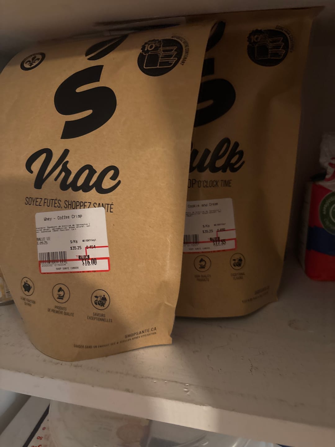 Customer photo review of VRAC - Whey (1lb)