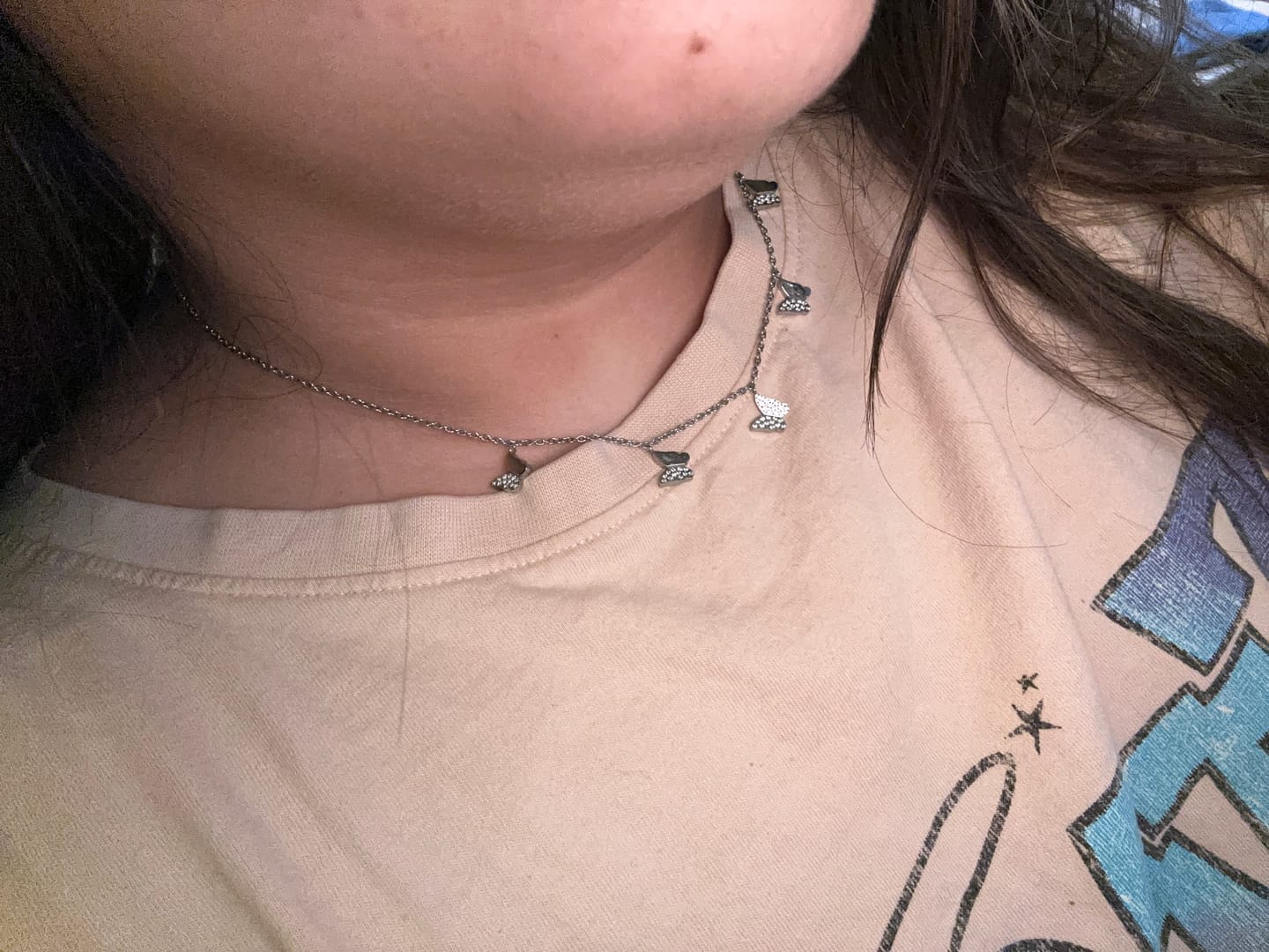 Customer photo review of Crystal Butterfly Halskette | 18K vergoldet