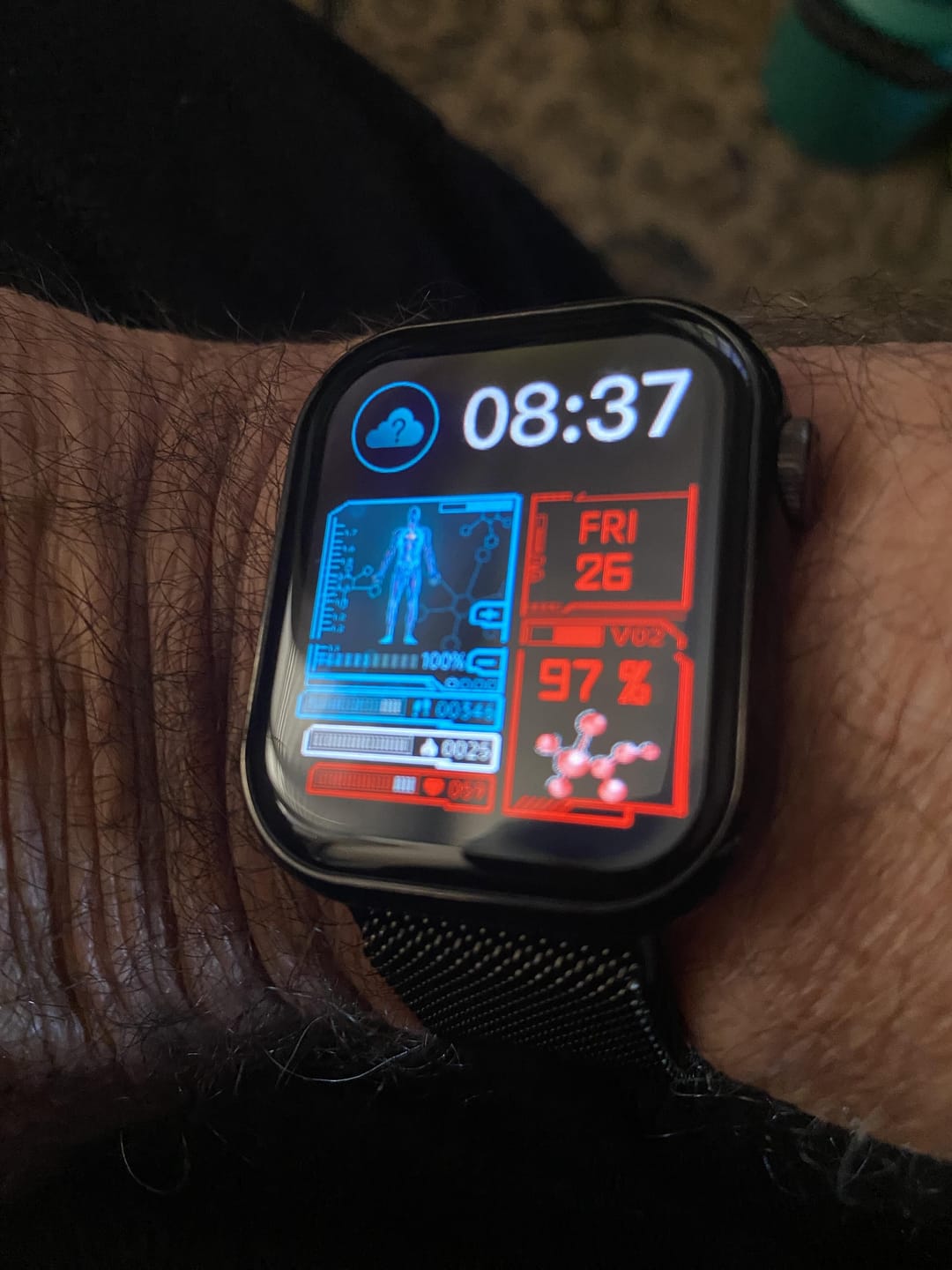 Customer photo review of Bearscome Blood Sugar Blood Pressure Blood oxygen Sleep Monitoring Waterproof Smartwatch