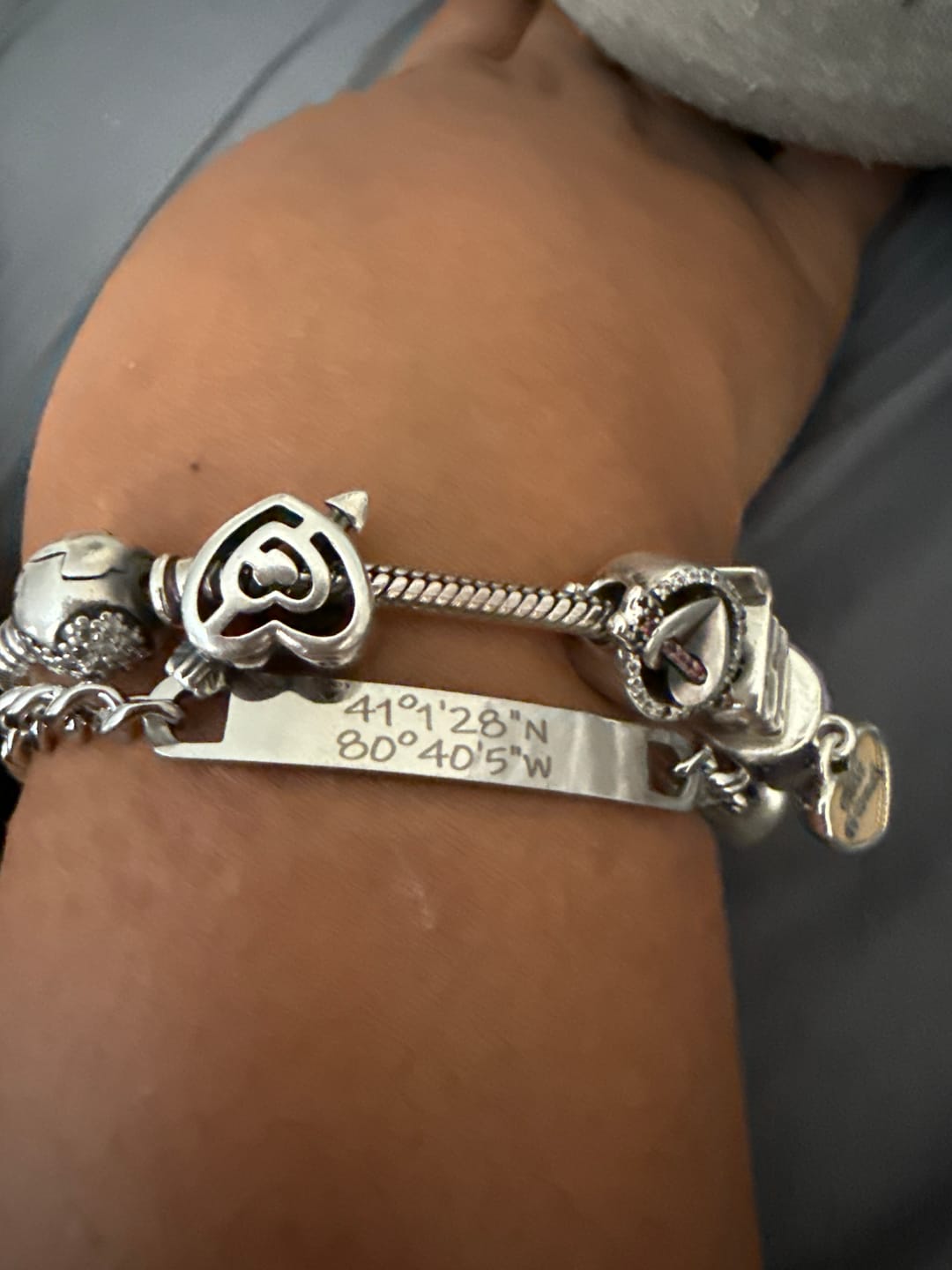 Customer photo review of Engraved Bracelet Set - W/ Eternal Rose Box