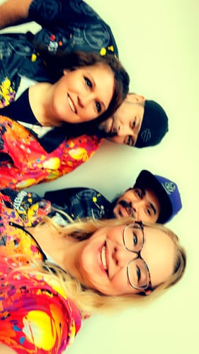 Customer photo review of Grunge Colorful Paint Men Dart Shirts With Pocket Custom Darts Team Jersey TDM1894