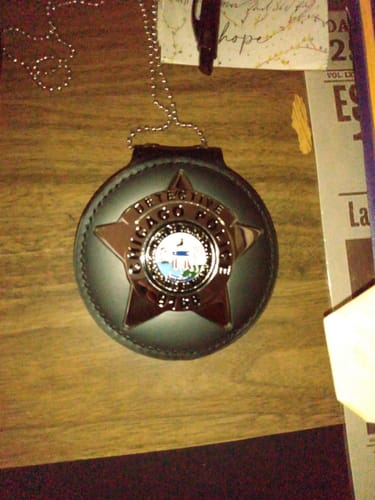 Customer photo review of CPD Chicago Detective Police Badge #9168 Exact Replica