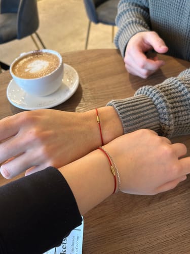 Customer photo review of Protective Red Cord Bracelet