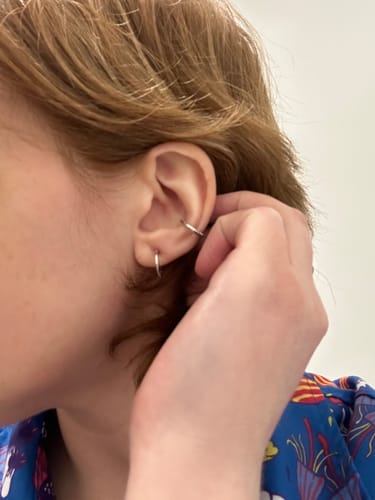 Customer photo review of Trio Ear Cuffs Set in Silver