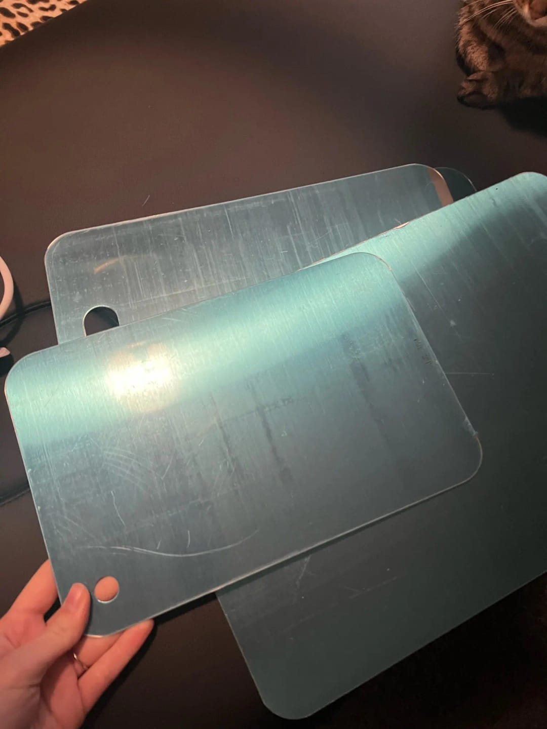 Customer photo review of Steel Chopping Board Set