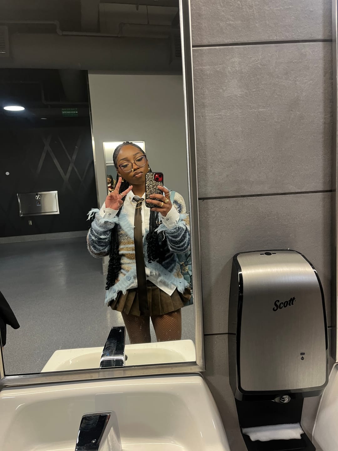 Customer photo review of Aelfric Eden Fringe Stripe Cardigan