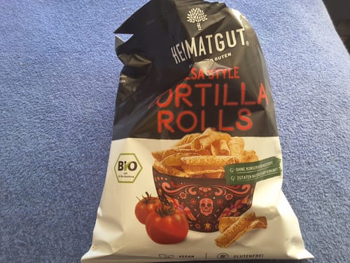 Kundenbewertung mit Foto zu Bio Tortilla Rolls Salsa Style MHD 22.03.25